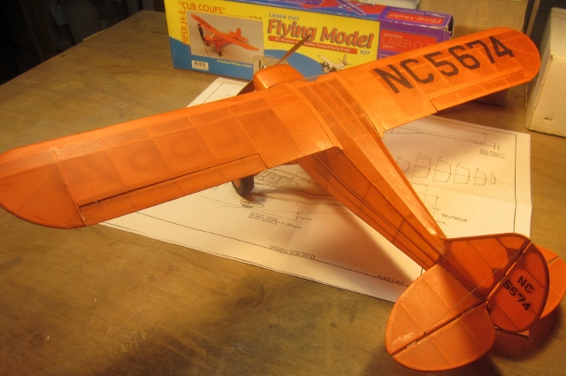 Converting the 30in Rubber Powered Dumas Piper J-4 to Electric RC...Some Extra Details and a Flight Report
